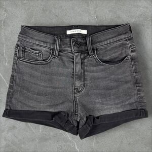 Women's PacSun "The Shortie" Faded Black Denim Stretch Micro Shorts - Size 24